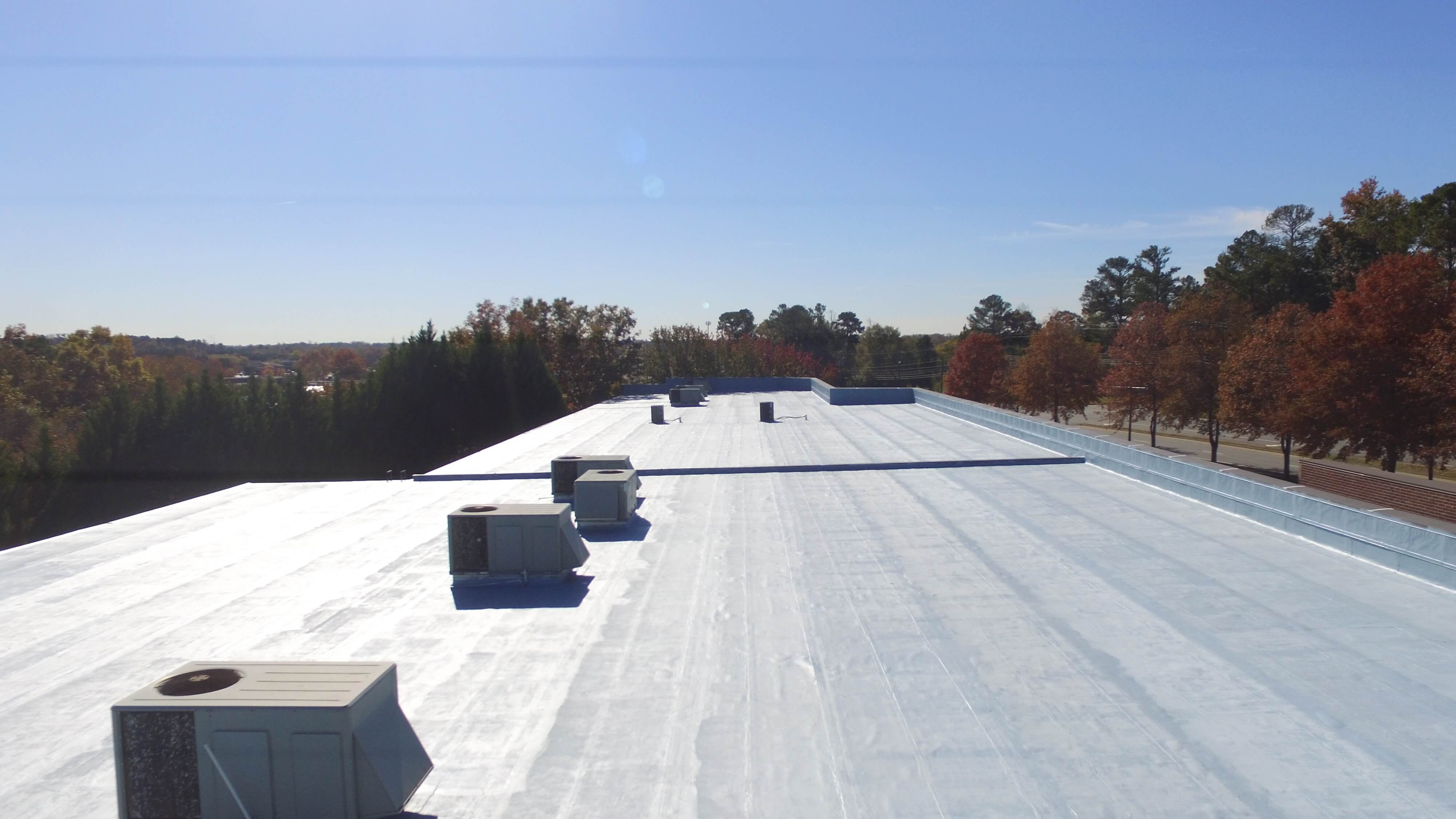 Fabric reinforced roof